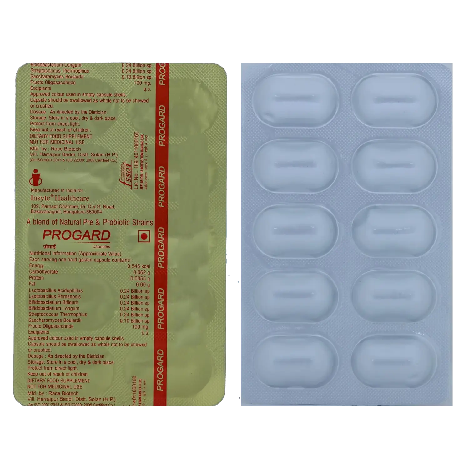 Progard 40mg Capsules